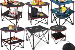 Camping Tables with Cupholders