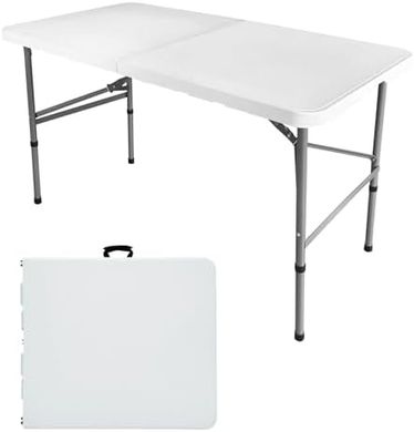 Heavy-duty folding table: indoor/outdoor, picnic/party/camping (4ft)
