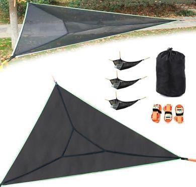 LUKETURE Triangle Hammock: 800lb Capacity, 2-4 Person, Portable
