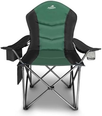 Oversized Heavy-Duty Camping Chair with Cooler & Side Pocket (400 lbs)
