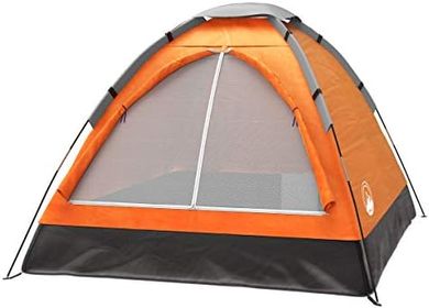 Wakeman Orange 2-Person Lightweight Camping Tent with Rainfly
