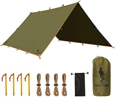 Free Soldier Waterproof Camping Tarp Shelter (10x10.5ft)
