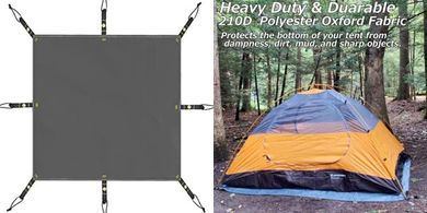 Ultralight Waterproof Tent Footprint: Easy Setup, Heavy Duty
