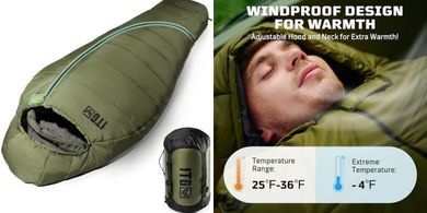 All-Season Mummy Sleeping Bag for Adults: Warmth & Comfort Outdoors
