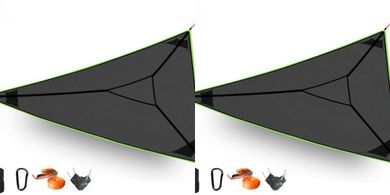 Portable Triangle Hammock: 800lb Capacity, 3 Straps, Storage Bag
