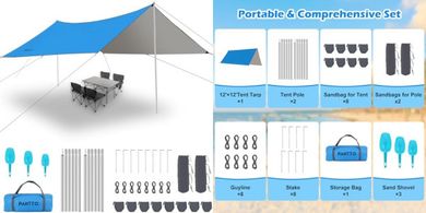 Ultralight Waterproof Camping Tarp & Hammock Rainfly
