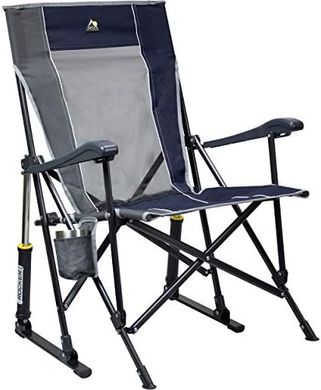 RoadTrip Rocking Camping Chair: Portable, durable, with drink holder.
