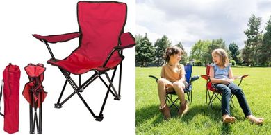 Ruby Red Kids Folding Chair (14x14x23.5")
