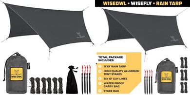 Wise Owl Outfitters Hammock Tent & Tarp with Stakes & Bag
