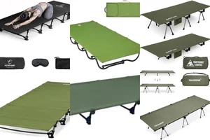 Green Camping Cots