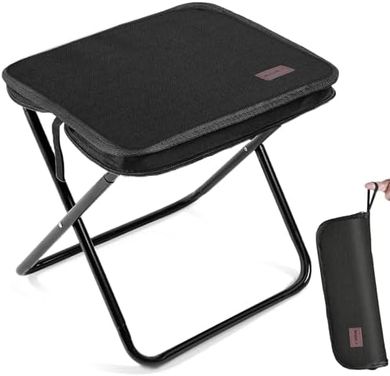 Ultralight Portable Folding Stool: 13", 330 lb Capacity
