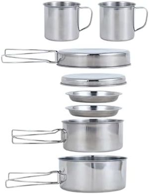 BeGrit Mini Camping Cookware Set: Pot & Pan for Hiking
