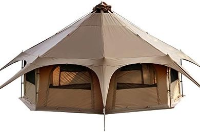 MC Tomount 16.4ft Glamping Bell Tent with Stove Jack & Removable Floor
