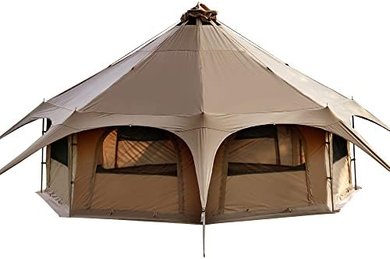 MC Tomount 16.4ft Glamping Bell Tent with Stove Jack & Removable Floor