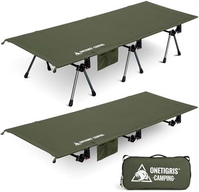 OneTigris Supranubis Adjustable Camping Cot (330lb, Portable)
