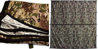 Mongrel Camo Survival Tarp (10x10ft, Thermal, Waterproof)
