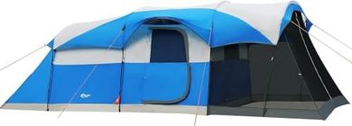 Large Family Camping Tent with Screen Room & Rainfly
