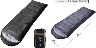 Farland Lightweight Sleeping Bags (20℉, 3-4 Season)