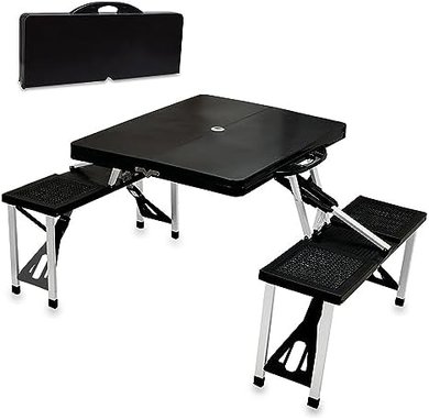Folding Picnic & Camping Table with Umbrella Hole
