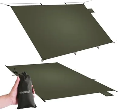 Ultralight 98"x55" Waterproof Tent Footprint with Carry Bag