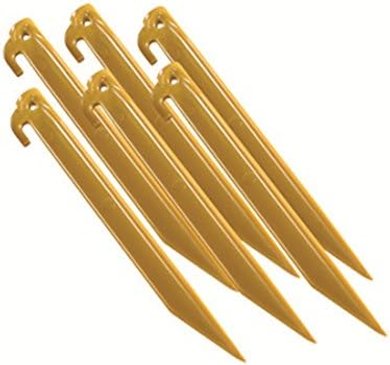 Coleman Durable Plastic Tent Pegs (6-pack, 9-inch)
