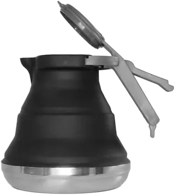 Collapsible Silicone Kettle: Portable Camping Tea/Coffee Pot (50 oz)
