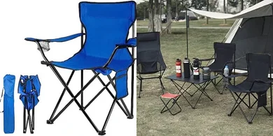 Damei Century Foldable Camping Chair: Lightweight, Beach & Outdoor Use (Blue)
