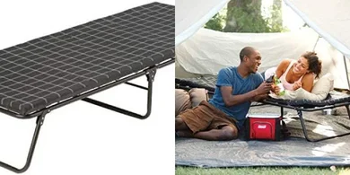 Coleman ComfortSmart Glamping Cot: Deluxe Folding Cot with Thick Pad