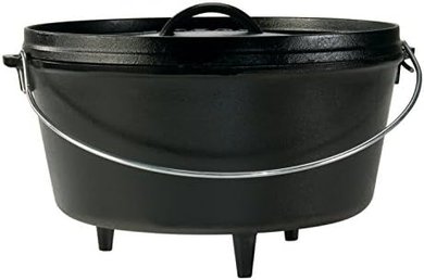 Lodge 8-Quart Pre-Seasoned Cast Iron Camp Dutch Oven