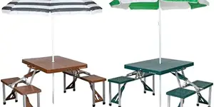 5 Top-Rated Camping Tables with Umbrellas