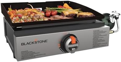Blackstone 17" Tabletop Griddle: Stainless Steel & Black

