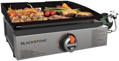 Blackstone 17" Tabletop Griddle: Stainless Steel & Black
