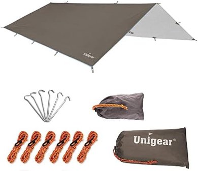 Unigear Hammock Rain Fly: Waterproof, UV-resistant tarp for camping & backpacking.