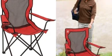 Coleman Mesh Camping Chair: Cooling, Adjustable, 250lb Capacity